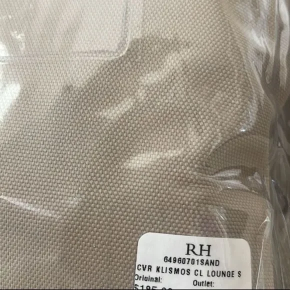 KLISMOS OUTDOOR FURNITURE COVER RESTORATION HARDWARE LOUNGE CHAIR color sand - Picture 4 of 7